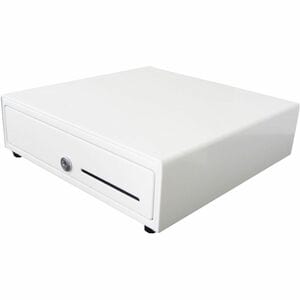 HP Engage One Prime Cash Drawer - 4 Bill - 4 Coin - White - 101 mm Height x 336 mm Width x 336 mm Depth