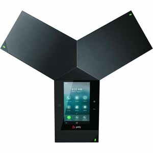 Poly Trio ID estação conferência - Bluetooth, Wi-Fi, NFC - Preto - VoIP - 12.7 cm (5") LCD - IEEE 802.11a/b/g/n - 2 x Rede