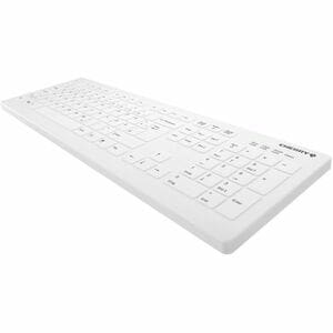 Active Key AK-C8112 Tastatur - Kabellos Konnektivität - USB Typ-A Schnittstelle - Schweizerisch - Weiß - Membrane-Switch/S