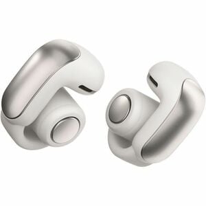 Bose Ultra Open Earbuds - Siri - Stereo - True Wireless - Bluetooth - 30 ft - Earbud - Binaural - Open - White Smoke