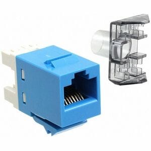 CommScope Network Connector - 1 Pack - 1 x RJ-45 Network - Female - Blue