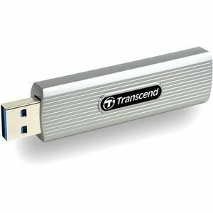 Transcend Tragbar Solid State-Laufwerk - Extern - 512 GB - Mattes Grau - Desktop-PC, Notebook, Smart TV, Mac mini, Spielko