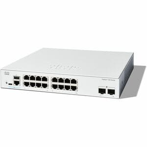 Cisco Catalyst 1200 C1200-16T-2G 16 Ports Manageable Ethernet Switch - Gigabit Ethernet - 1000Base-X, 10/100/1000Base-T - 