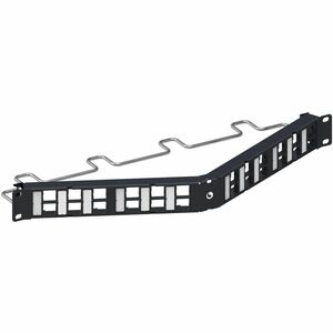 CommScope 24 Port(s) Modular Patch Panel - Black - 1U High - 19" Wide