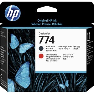 HP 774 Matte Black/Chromatic Red Printhead