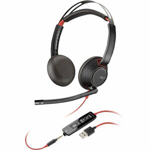 POLY HEADSET BLACKWIRE 5220 STEREO C5220 USB-A 3.5MM