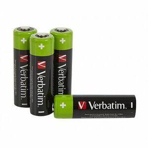 Verbatim Battery - 4 / Pack - For Digital Camera, Remote Control, MP3 Player - Battery Rechargeable - AA - 1.2 V - 2500 mAh