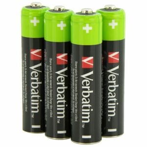 Verbatim Premium HR03 Battery - Nickel Metal Hydride (NiMH) - 4 / Pack - For Digital Camera, Remote Control, MP3 Player - 