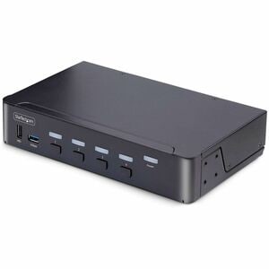 StarTech.com Switch KVM DisplayPort 4 Ports - 8K60H/4K144Hz, Écran Unique, DP 1.4, 2xUSB 3.0, 4xUSB 2.0 HID, Commutateur K