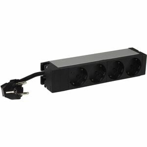 Legrand 646801. Rack capacity: 1U, Housing material: Aluminium, Product colour: Black. AC outlets quantity: 4 AC outlet(s)