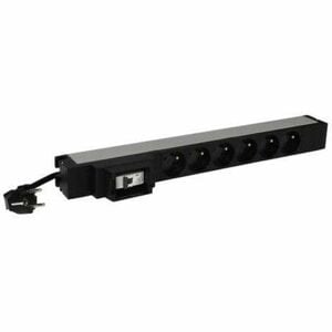 Legrand 646821. Rack capacity: 1U, Mounting: Horizontal, Housing material: Aluminium. AC outlets quantity: 9 AC outlet(s),