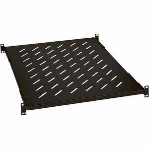 Legrand Linkeo 1U Rack-mountable Rack Shelf for Monitor - 482.60 mm Rack Width x 800 mm Rack Depth - Jet Black - 50 kg Max