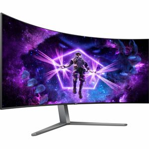 AOC AGON AG456UCZD 45" Class UWQHD Ecrã curvo Monitor LCD para gaming - 21:9 - 113 cm (44.5") Viewable - OLED - 3440 x 144