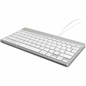 R-Go Compact Break Keyboard - Cable Connectivity - USB Type C Interface - English (US) - QWERTY Layout - White - Scissors 