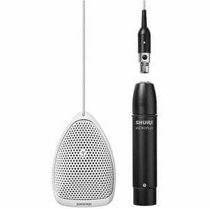 Shure Microflex MX391W-A/O Wired Electret Condenser, Dynamic Microphone - White - 12.14 ft - 50 Hz to 17 kHz - 180 Ohm -22