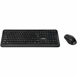 Targus AKM610UK Keyboard & Mouse - QWERTY - English (UK) - USB Wireless RF 2.40 GHz Keyboard - Keyboard/Keypad Color: Blac