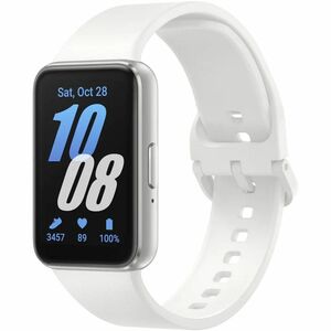 Samsung Galaxy Fit3 SM-R390 Smartwatch - Rechteckig Case Shape - 40 mm Case Height - Unisex - Silber, Weiß Body Color - We