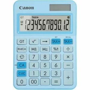 Canon LS-125KB Simple Calculator - Large Display, Dual Power, Built-in Memory, Sign Change, Backspace Key, 3-digit Comma, 