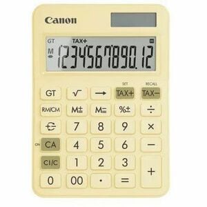 Canon LS-125KB Simple Calculator - Large Display, Dual Power, Built-in Memory, Sign Change, Backspace Key, 3-digit Comma, 