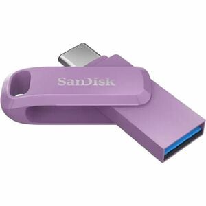 SanDisk Ultra Dual Drive Go SDDDC3-128G-I35L 128 GB USB 3.2 (Gen 1) Type A, USB 3.2 (Gen 1) Type C Flash Drive - Lavender 