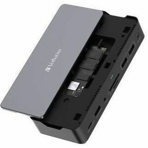 Verbatim USB-C ™Pro Docking Station 15-in-1 - 256GB Vi3000 SSD - for Speaker, Monitor, Headphone - Charging Capability - M