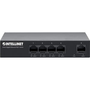 Switch PoE+ con 5 puertos Gigabit - 5 Puertos Conmutador Ethernet - Gigabit Ethernet - 10/100/1000Base-T