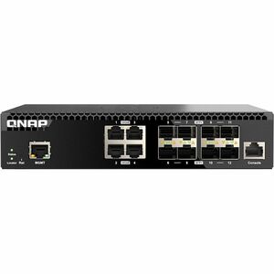 QNAP QSW-M3212R-8S4T 4 Ports Manageable Ethernet Switch - 10 Gigabit Ethernet - 10GBase-T, 10GBase-X, 1000Base-X, 5GBase-T