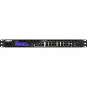 QNAP QGD QGD-1602-C3758-16G 16 Ports Manageable Ethernet Switch - Gigabit Ethernet, 2.5 Gigabit Ethernet, 5 Gigabit Ethern