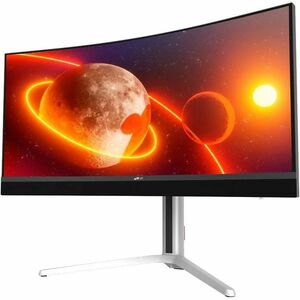 Mobile Pixels 34" Class WQHD Curved Screen Gaming Mini LED Monitor - 34" Viewable - Mini LED Backlight - 2560 x 1440 - 100