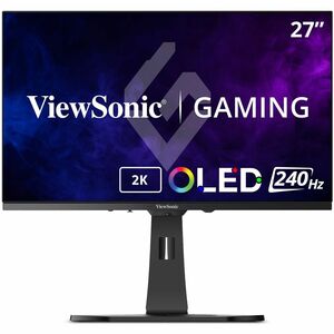 ViewSonic Gaming XG272-2K-OLED 27 Inch 1440p 240Hz OLED Ergonomic White Gaming Monitor with up to 0.01ms, FreeSync Premium