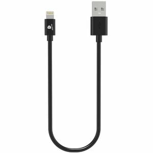 DEQSTER 30 cm Lightning/USB Datentransferkabel - Schwarz