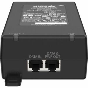 Injecteur POE AXIS TU8004 - 120 V AC, 230 V AC Entrée - 57 V DC Sortie - 1x RJ-45 Port(s) d'entrée - 1x RJ-45 Port(s) de s
