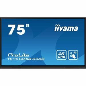 iiyama ProLite TE7512MIS-B3AG 4K UHD LCD Collaboration Display - ARM Cortex A55 - 8 GB - Infrarot (IrDA) - Touchscreen - 1