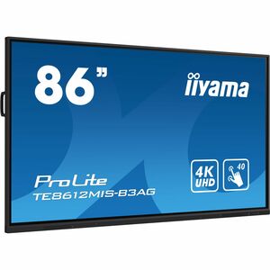 iiyama ProLite TE8612MIS-B3AG 4K UHD LCD Collaboration Display - ARM Cortex A55 - 8 GB - Infrarot (IrDA) - Touchscreen - 1