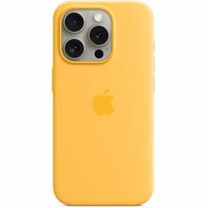 Apple Case for Apple iPhone 15 Pro Smartphone - Sunshine - Silky, Soft-touch - Scratch Resistant, Drop Resistant - Silicon