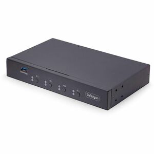 StarTech.com KM-Switchbox - TAA-konform - 4 Computer - 1 Lokaler Benutzer(n) - 9 x USB - USB 2.0DisplayPort - Desktop