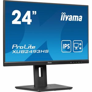 iiyama ProLite XUB2493HS-B6 24" Class Full HD LED Monitor - 16:9 - Matte Black - 60.5 cm (23.8") Viewable - In-plane Switc