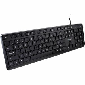 Tastiera V7 KU350USCavo Connettività - USB Interfaccia - Inglese (US) - Nero - Multimedia Tasto(i) di scelta rapida - Mac 