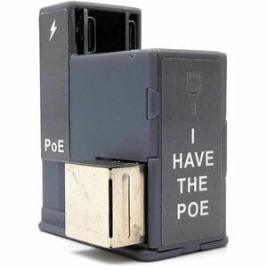 Heckler Design Ethernet and PoE+ Power USB-C Adapter for MX Wall Mount - Black - 1