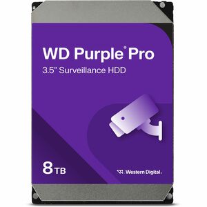 Western Digital WD Purple Pro WD8002PURP 8 TB Hard Drive - 3.5" Internal - SATA (SATA/600) - Video Surveillance System, Digital Video Recorder, Network Video Recorder Device Supported - 7200rpm
