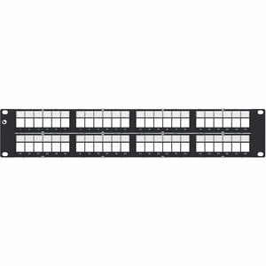 CommScope 48 Port(s) Network Patch Panel - Black - 48 x RJ-45 - 2U High - 19" Wide