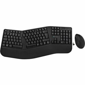 V7 CKW500BTDE Keyboard & Mouse - German - Wireless Bluetooth 2.40 GHz Keyboard - 105 Key - Keyboard/Keypad Color: Black - 