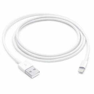 Apple 1m Lightning/USB Cable de transferencia de datos - Cable for Computador, Adaptador de alimentación, Enchufe de pared, iPhone, iPad Air, iPad mini, iPad Pro, MacBook Air, MacBook Pro, Mac mini, Mac Pro, ... - Blanco