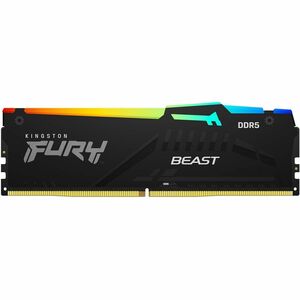 Kingston FURY Beast RAM Module - 32 GB (1 x 32GB) - RGB - DDR5-6000/PC5-48000 DDR5 SDRAM - 6000 MHz Dual-rank Memory - CL3