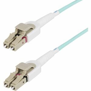 StarTech.com 5m (16.4ft) LC to LC (UPC) OM4 Switchable Fiber Optic Cable 50/125, 100G, Toolless Polarity Switching, LSZH F