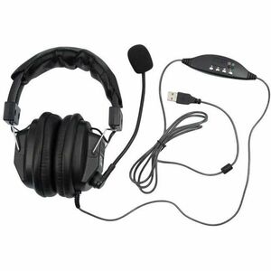 Califone Switchable Stereo/Mono Headset with USB Plug - Stereo - USB - Wired - 32 Ohm - Over-the-head, Over-the-ear - Bina