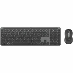 Logitech Signature Slim MK950 Keyboard & Mouse - Danish, Norwegian, Swedish, Finnish - USB Type A Scissors Wireless Blueto