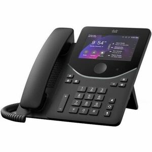Cisco 9841 IP Phone - Corded - Corded - Desktop, Wall Mountable - Carbon Black - 4 x Total Line - VoIP - 8.9 cm (3.5") LCD