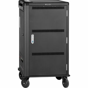 V7 CHGCT30-2E Charging Cart - Push Handle Handle - 4 Casters - 127 mm Caster Size - Cold-rolled Steel (CRS), Steel - 599.9