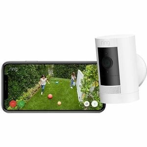 Ring Stick Up Cam Indoor/Outdoor Full HD Network Camera - Colour - White, Black - Colour Night Vision - 1920 x 1080 - Wi-F